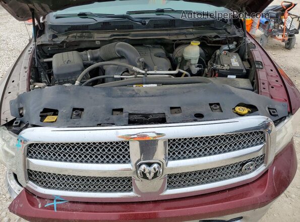 1C6RR6LT7JS115018 2018 RAM 1500 Maroon Սալոնի հետևի տեսք