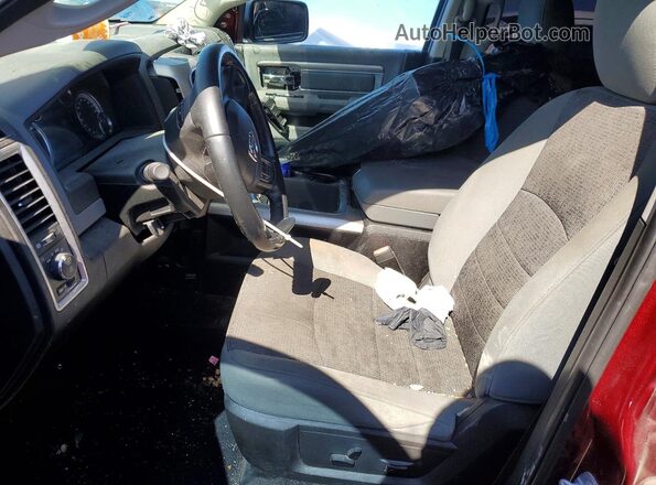 1C6RR6LT7KS512696 2019 RAM 1500 Burgundy Front interior view
