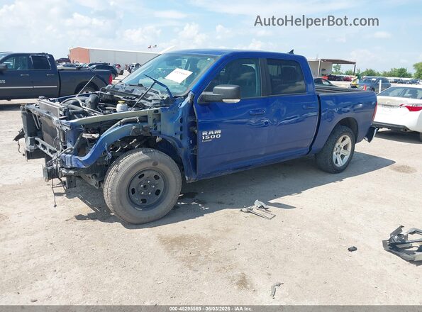 1C6RR6LT9KS552147 2019 RAM 1500 CLASSIC Blue Առջևի ձախ երեք քառորդ տեսարան