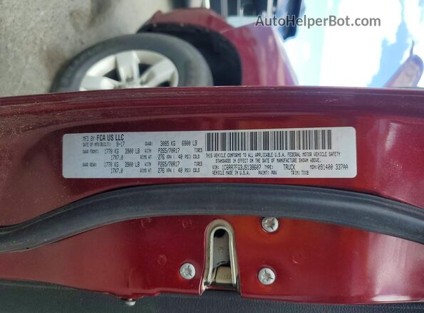 1C6RR7FG3JS138607 2018 RAM 1500 Burgundy 