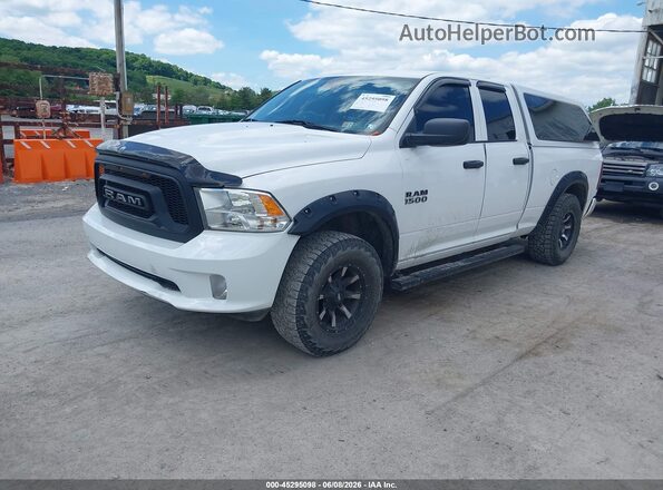 1C6RR7FG8JS254322 2018 RAM 1500 White Առջևի ձախ երեք քառորդ տեսարան
