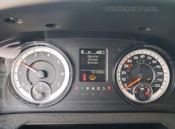 1C6RR7FG8PS547128 2023 RAM 1500 White Вид щитка приладів