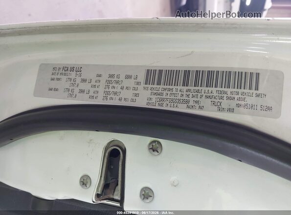 1C6RR7FG9GS353580 2016 RAM 1500 White 