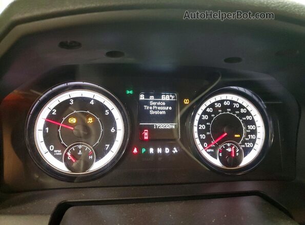 1C6RR7FGXMS537339 2021 RAM 1500 White Widok zestawu wskaźników