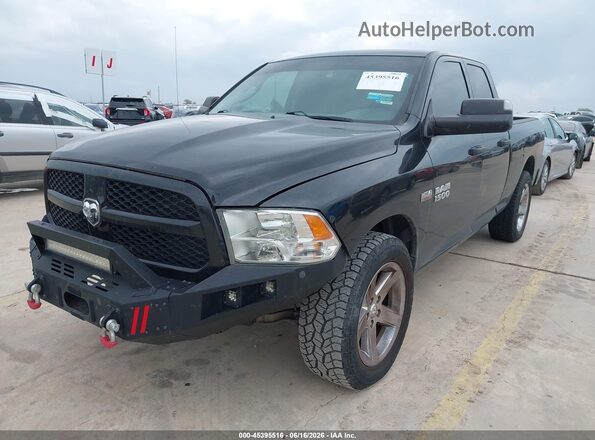 1C6RR7FT0GS282220 2016 RAM 1500 Black წინა მარცხენა ხედი სამი მეოთხედიდან