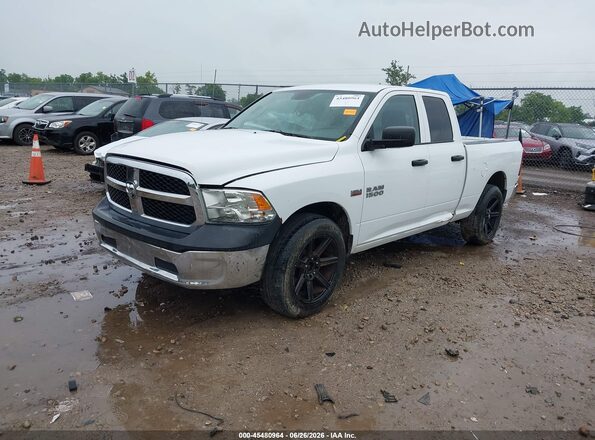 1C6RR7FT1GS142385 2016 RAM 1500 White Առջևի ձախ երեք քառորդ տեսարան