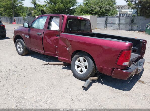 1C6RR7FT2JS327620 2018 RAM 1500 Burgundy Rear left