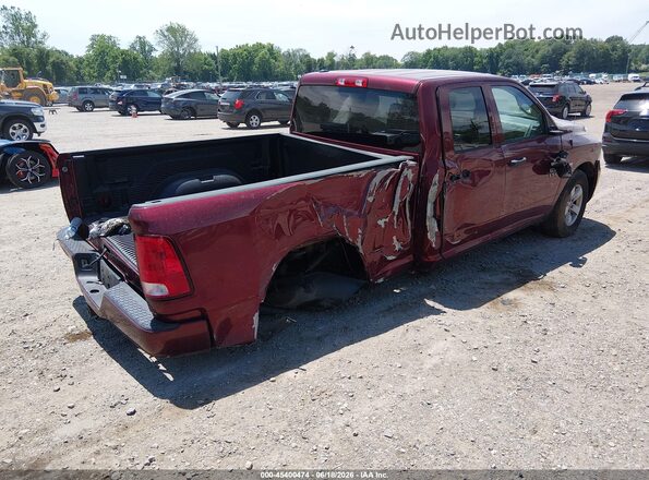1C6RR7FT2JS327620 2018 RAM 1500 Burgundy Rear right
