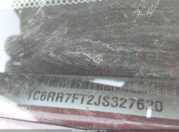1C6RR7FT2JS327620 2018 RAM 1500 Burgundy Engine compartment view