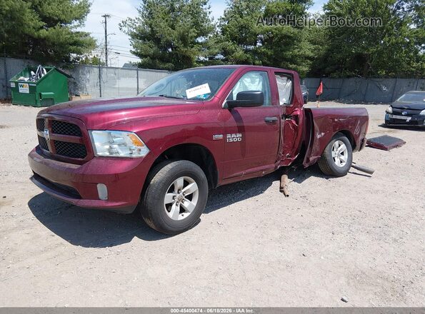 1C6RR7FT2JS327620 2018 RAM 1500 Burgundy Front left