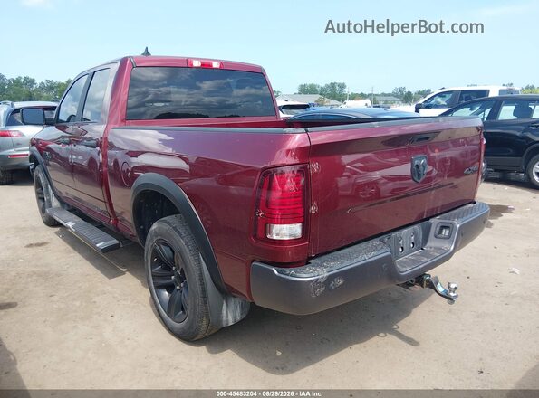 1C6RR7GG2MS523448 2021 RAM 1500 CLASSIC Maroon Rear left