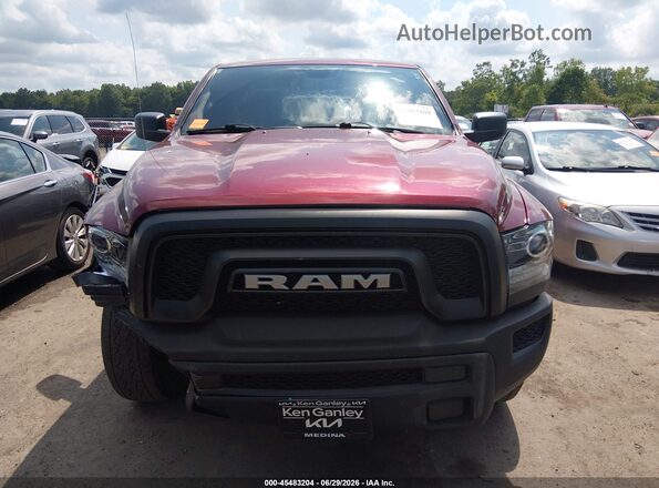 1C6RR7GG2MS523448 2021 RAM 1500 CLASSIC Maroon Instrument cluster view