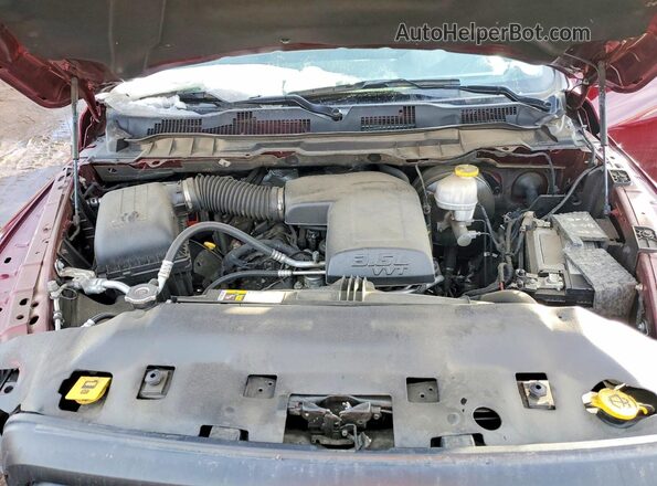 1C6RR7GG7KS706003 2019 RAM 1500 Maroon Rear interior view