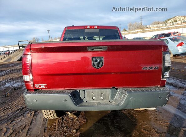 1C6RR7GG7KS706003 2019 RAM 1500 Maroon Rear view