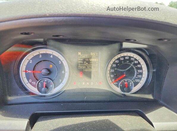 1C6RR7GT3GS377496 2016 RAM 1500 Blue Vista del cuadro de instrumentos