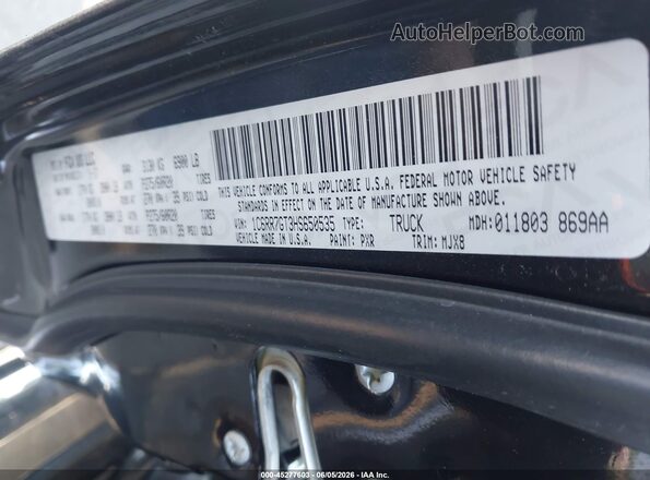 1C6RR7GT3HS650535 2017 RAM 1500 Black Engine compartment view