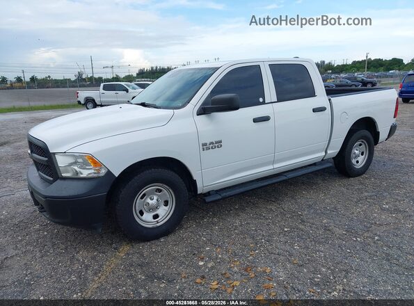 1C6RR7KG4JS294239 2018 RAM 1500 White წინა მარცხენა ხედი სამი მეოთხედიდან