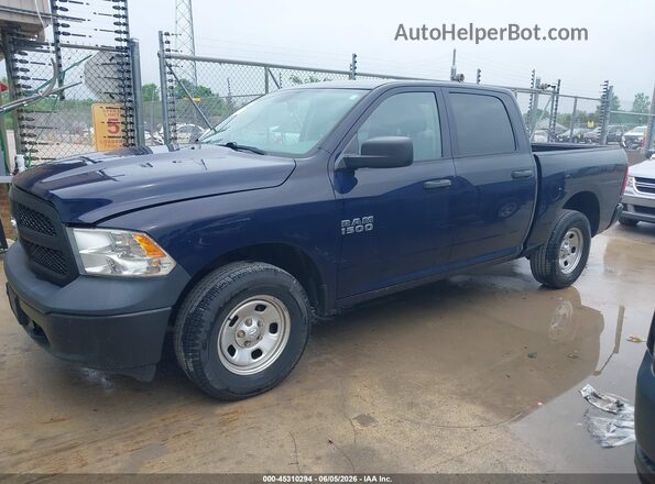 1C6RR7KG4JS306695 2018 RAM 1500 Dark Blue Առջևի ձախ երեք քառորդ տեսարան