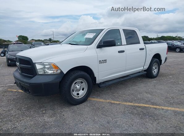 1C6RR7KG7JS291528 2018 RAM 1500 White წინა მარცხენა ხედი სამი მეოთხედიდან