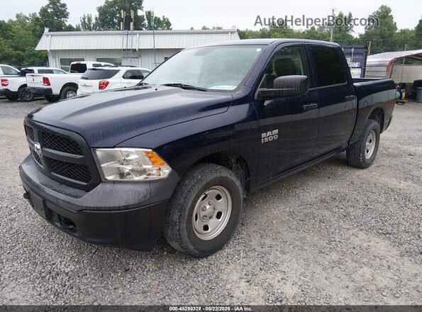 1C6RR7KG8JS306683 2018 RAM 1500 Blue Առջևի ձախ երեք քառորդ տեսարան