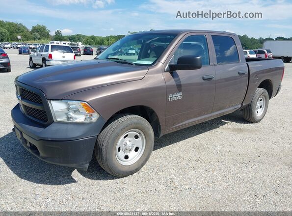 1C6RR7KG9JS293135 2018 RAM 1500 Brown წინა მარცხენა ხედი სამი მეოთხედიდან
