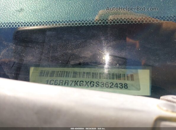 1C6RR7KGXGS362438 2016 RAM 1500 Белый Вид подкапотного пространства