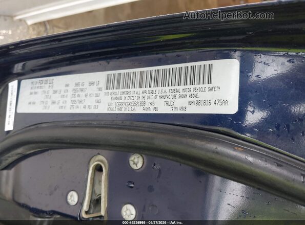 1C6RR7KGXKS521838 2019 RAM 1500 CLASSIC Blue 