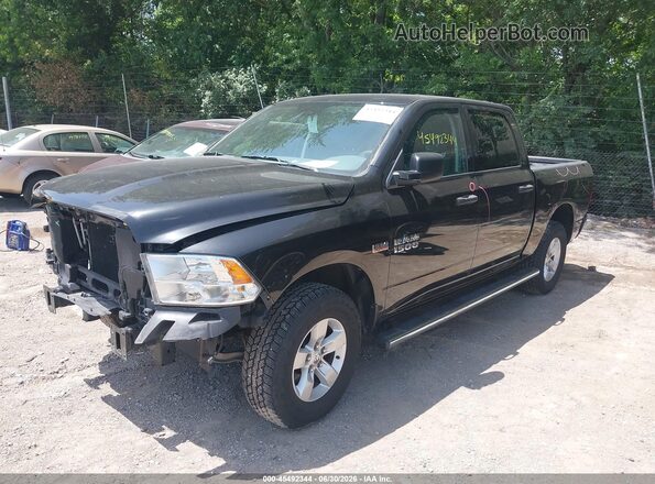 1C6RR7KT1JS222590 2018 RAM 1500 Black წინა მარცხენა ხედი სამი მეოთხედიდან