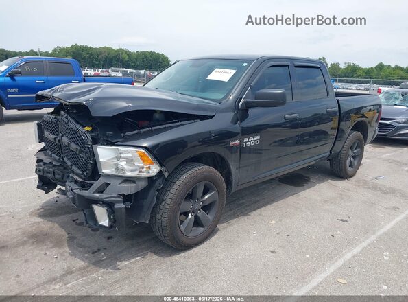 1C6RR7KT2JS148399 2018 RAM 1500 Black Առջևի ձախ երեք քառորդ տեսարան