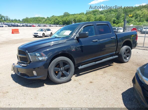 1C6RR7KT8JS335887 2018 RAM 1500 Black წინა მარცხენა ხედი სამი მეოთხედიდან