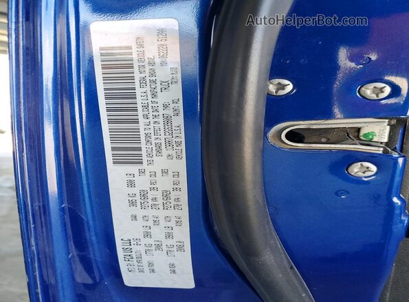1C6RR7LG2GS398087 2016 RAM 1500 Blue Vista de la etiqueta del VIN