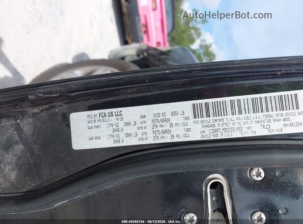 1C6RR7LM8GS331452 2016 RAM 1500 Черный Вид подкапотного пространства
