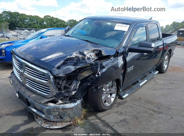 1C6RR7LM8HS880425 2017 RAM 1500 Dark Blue Առջևի ձախ երեք քառորդ տեսարան