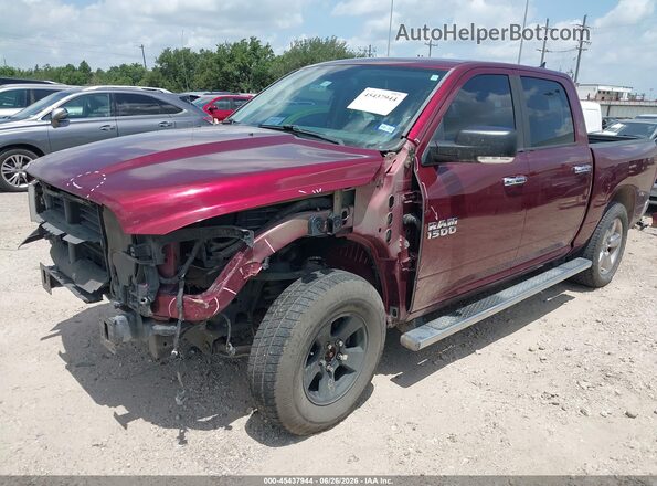 1C6RR7LT0HS531699 2017 RAM 1500 Burgundy Առջևի ձախ երեք քառորդ տեսարան