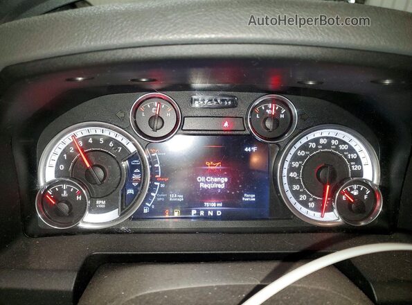 1C6RR7LT2GS234156 2016 RAM 1500 Gray Vista del cuadro de instrumentos