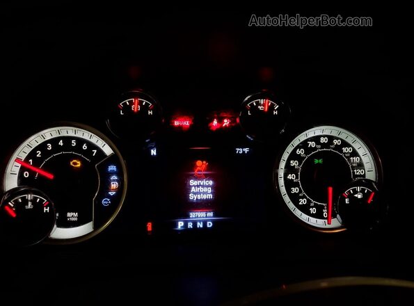 1C6RR7LT5GS350581 2016 RAM 1500 Gray Instrument cluster view