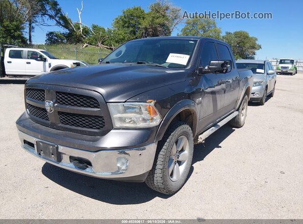 1C6RR7LT6GS357345 2016 RAM 1500 Gray წინა მარცხენა ხედი სამი მეოთხედიდან