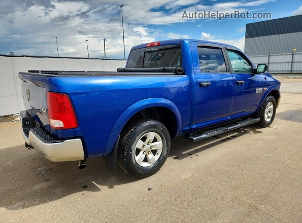 1C6RR7LT7JS124405 2018 RAM 1500 Blue Rear right