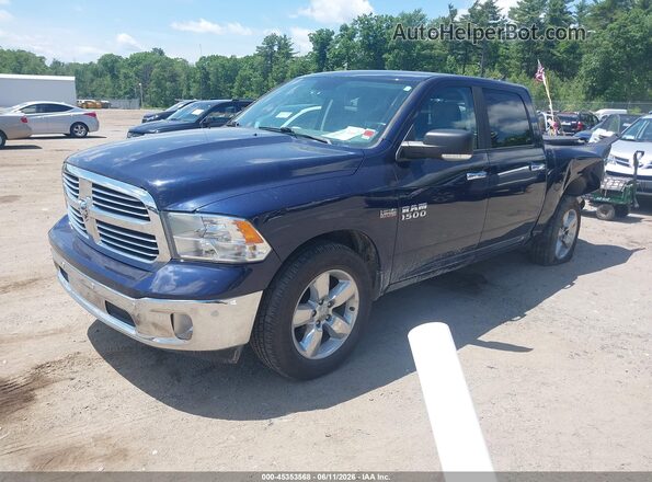 1C6RR7LTXJS343519 2018 RAM 1500 Blue Առջևի ձախ երեք քառորդ տեսարան