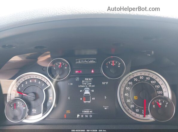 1C6RR7LTXJS343519 2018 RAM 1500 Blue Հետևի նստատեղերի տեսք