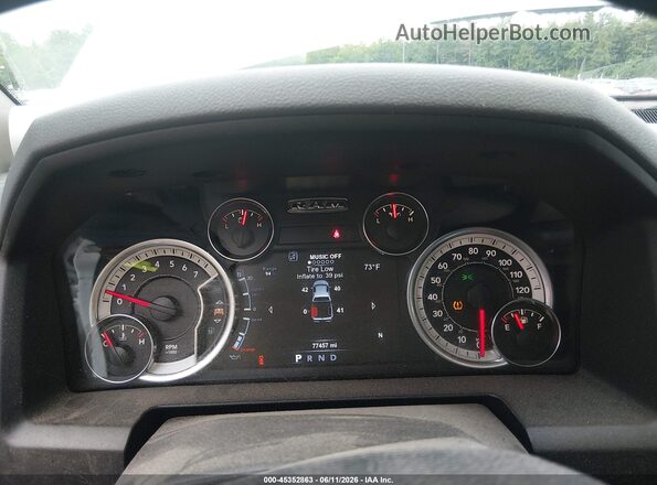 1C6RR7LTXKS535654 2019 RAM 1500 CLASSIC White Vista de los asientos traseros