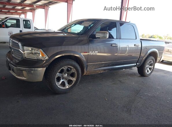 1C6RR7NM3JS338619 2018 RAM 1500 Gray Առջևի ձախ երեք քառորդ տեսարան