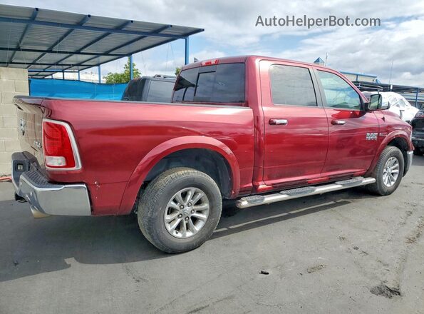1C6RR7NM4JS355266 2018 RAM 1500 Burgundy Trasero derecho