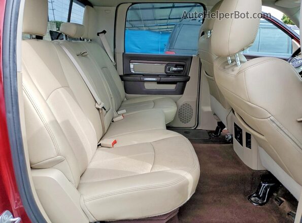 1C6RR7NM4JS355266 2018 RAM 1500 Burgundy Vista de los asientos traseros