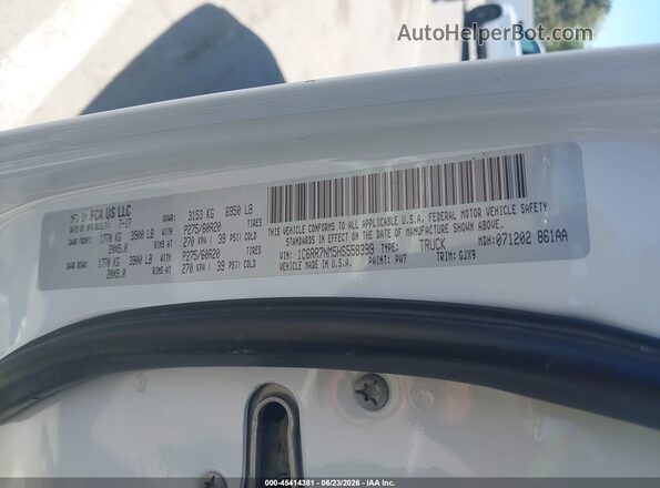 1C6RR7NM5HS558399 2017 RAM 1500 White Engine compartment view
