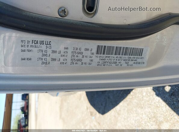 1C6RR7NT4GS125680 2016 RAM 1500 Silver Вид підкапотного простору