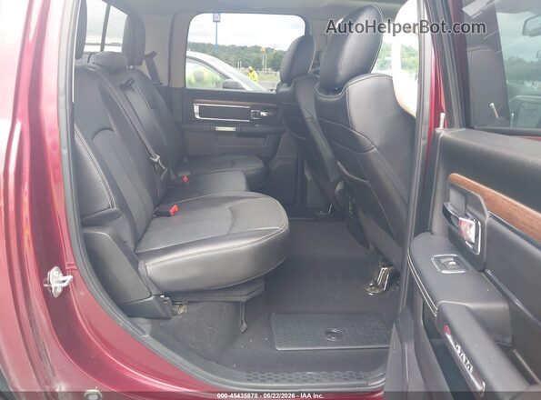1C6RR7NT4JS186308 2018 RAM 1500 Maroon VIN կոդի պիտակի տեսք
