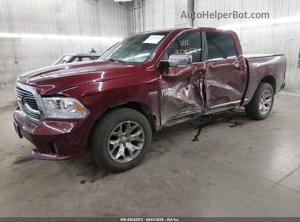 1C6RR7PTXGS416021 2016 RAM 1500 Red Առջևի ձախ երեք քառորդ տեսարան