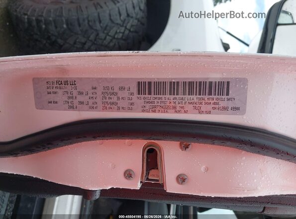 1C6RR7TM4GS251386 2016 RAM 1500 White ძრავის განყოფილების ხედი