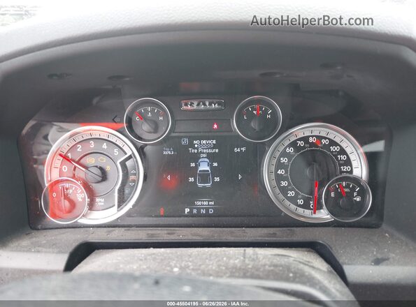 1C6RR7TM4GS251386 2016 RAM 1500 White უკანა სავარძლების ხედი